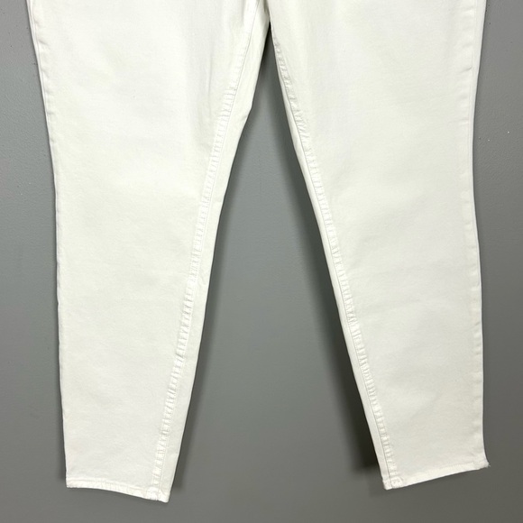 WHBM High-Rise Sculpt Ankle Skinny Jeans Women’s Size 14 Tummy Smoothing White - Picture 4 of 10